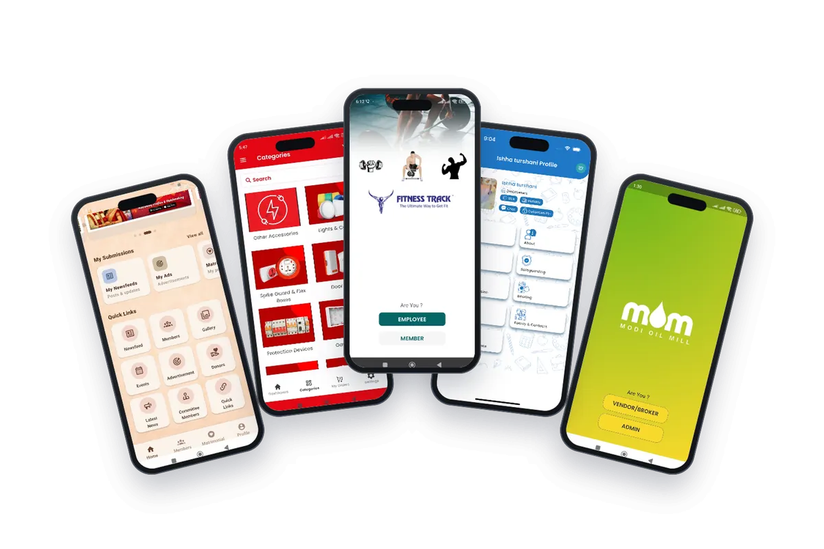 Mobile app portfolio - Avdhoot Solutions